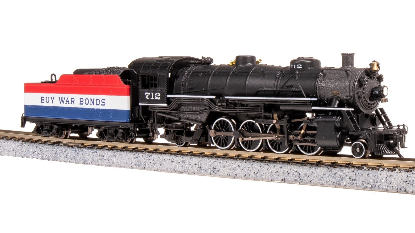 Broadway Limited 7865 N War Bonds USRA Light Mikado Steam Loco Sound/DC/DCC