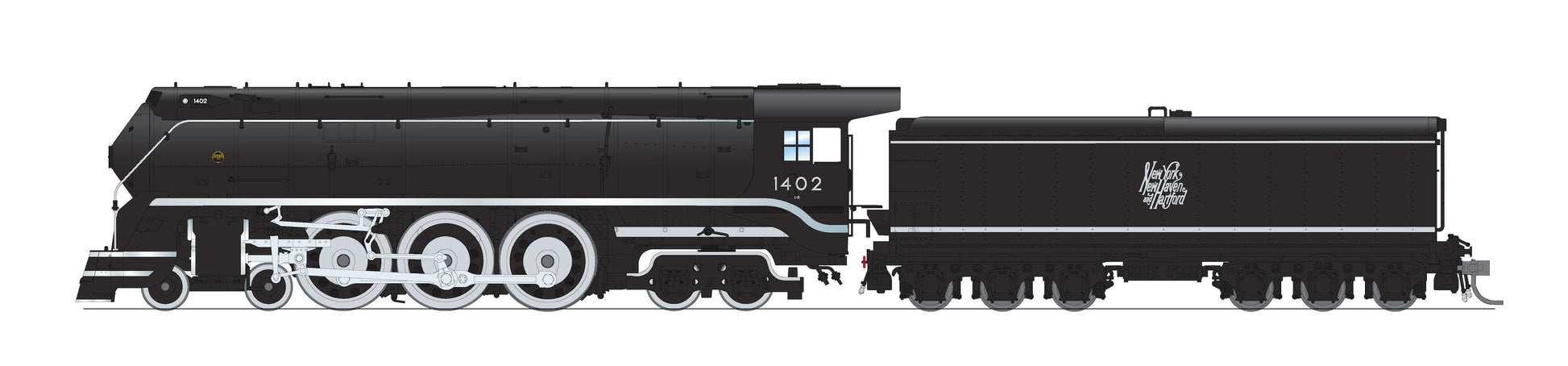 Broadway Limited 7873 HO NH Small Script I-5 Steam Locomotive Sound/DCC #1402