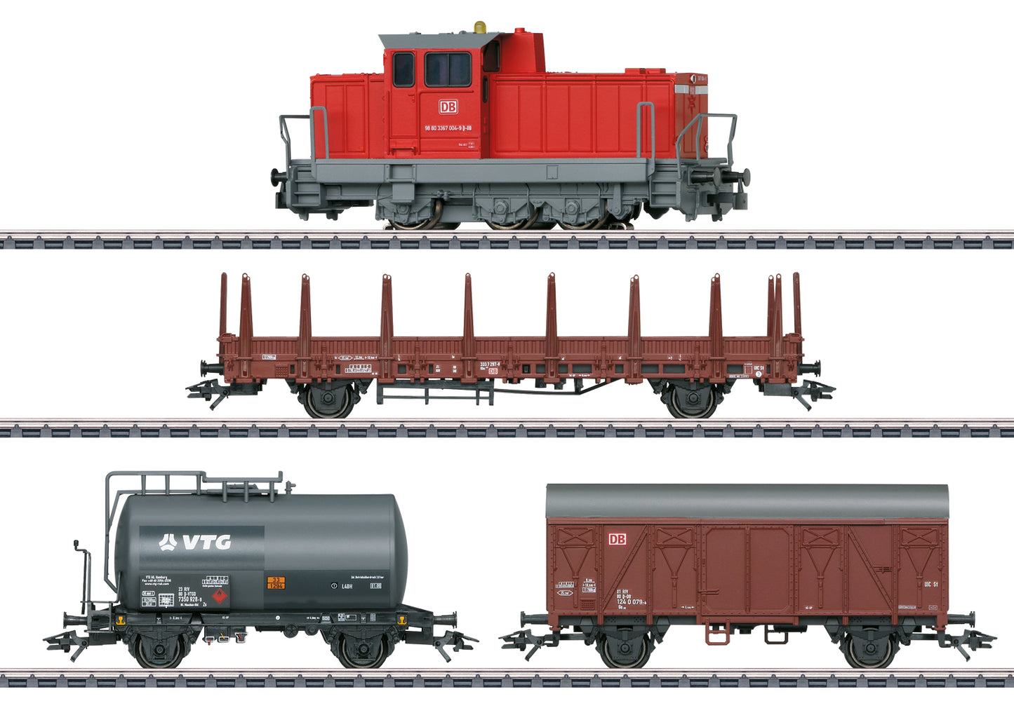 Marklin 29469 HO Scale DB Modern Switching Operations Diesel Freight Starter Set