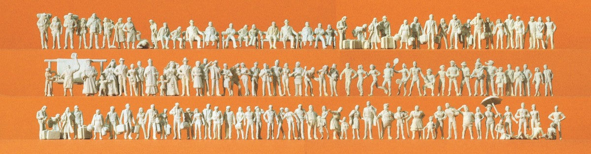 Preiser 79006 N Walking People Figures (Set of 125)
