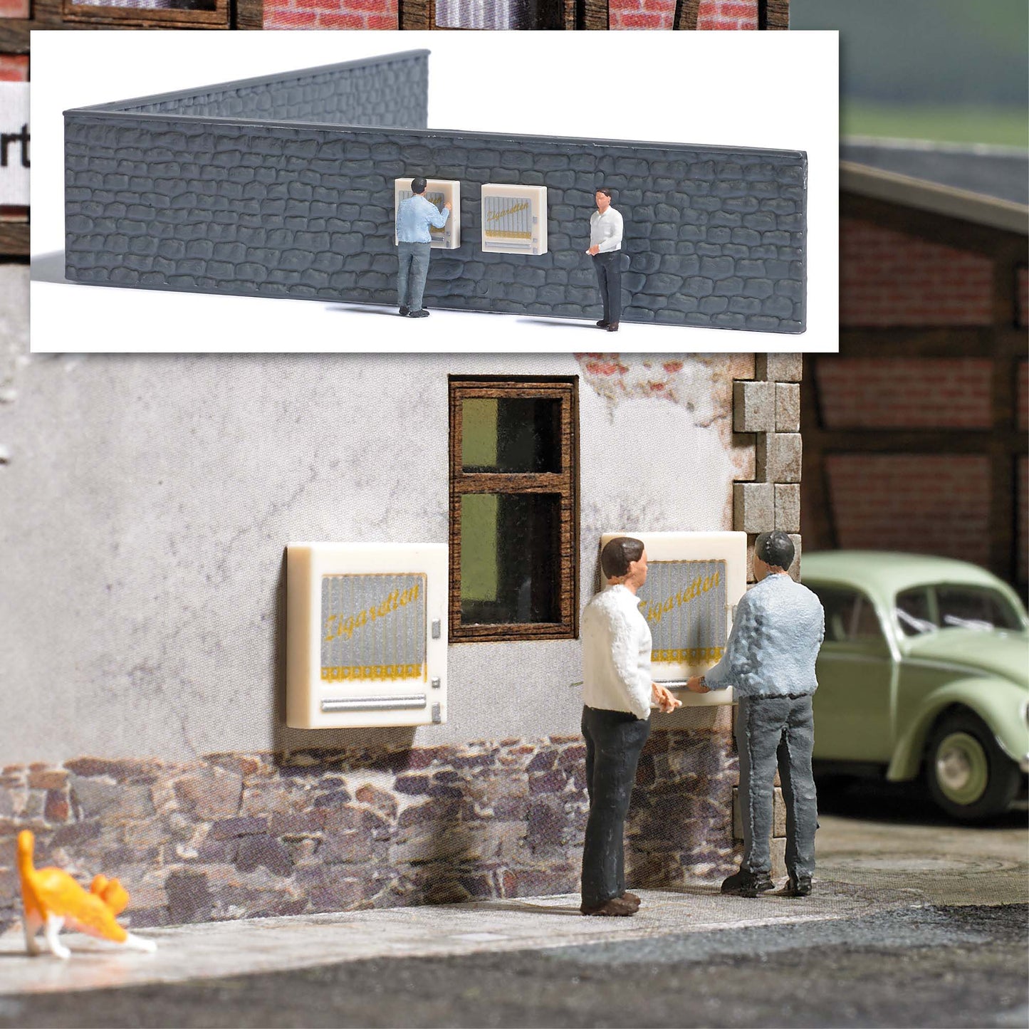 Busch 7919 HO Smokers Corner Figure Set