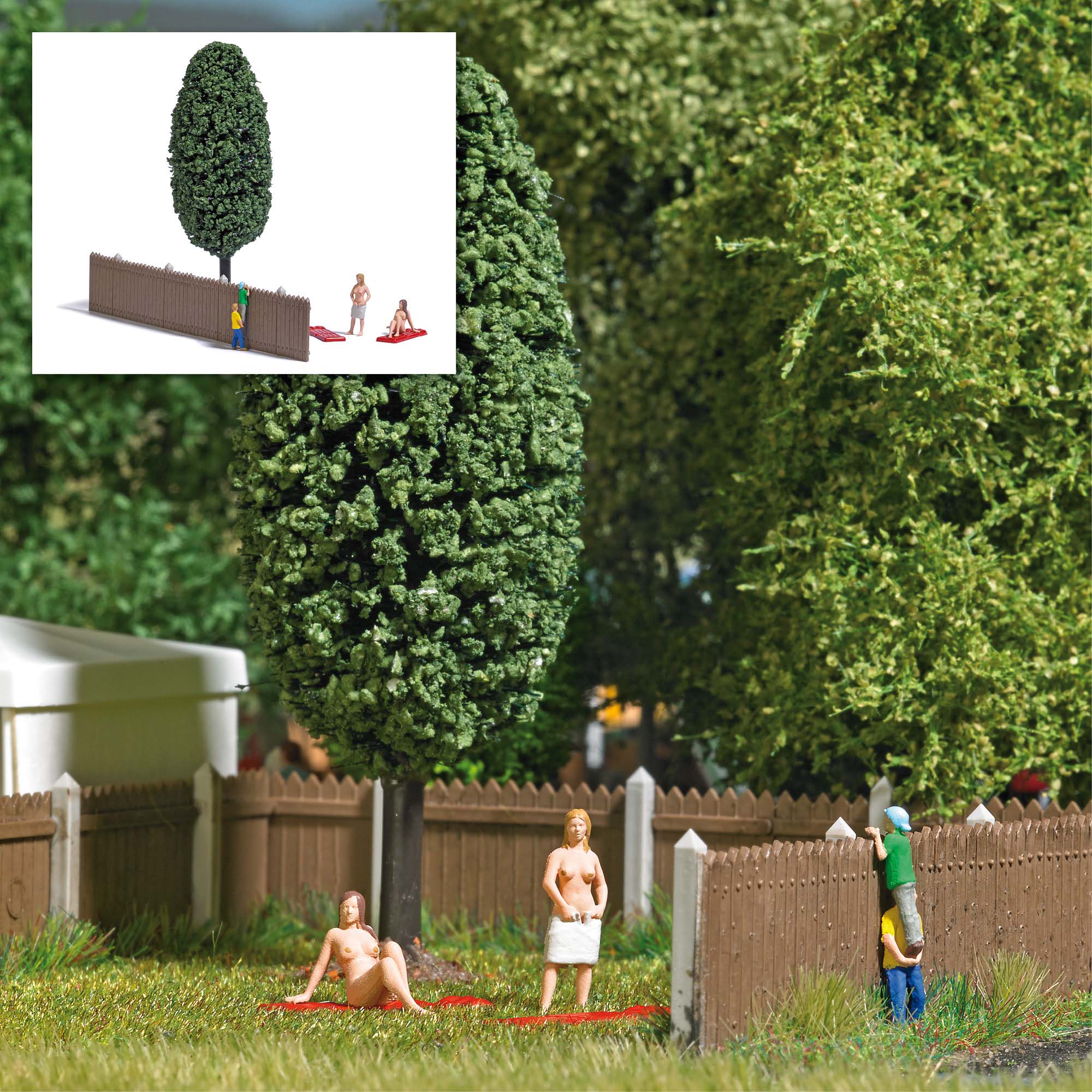 Busch 7949 HO Naturism Figure Set Trainz