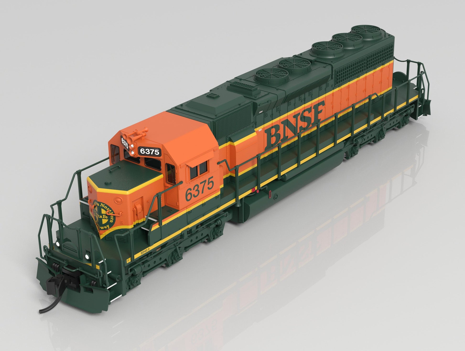 Broadway Limited 7954 N BNSF EMD SD40-2 Diesel Locomotive - Sound/DC/DCC #6375