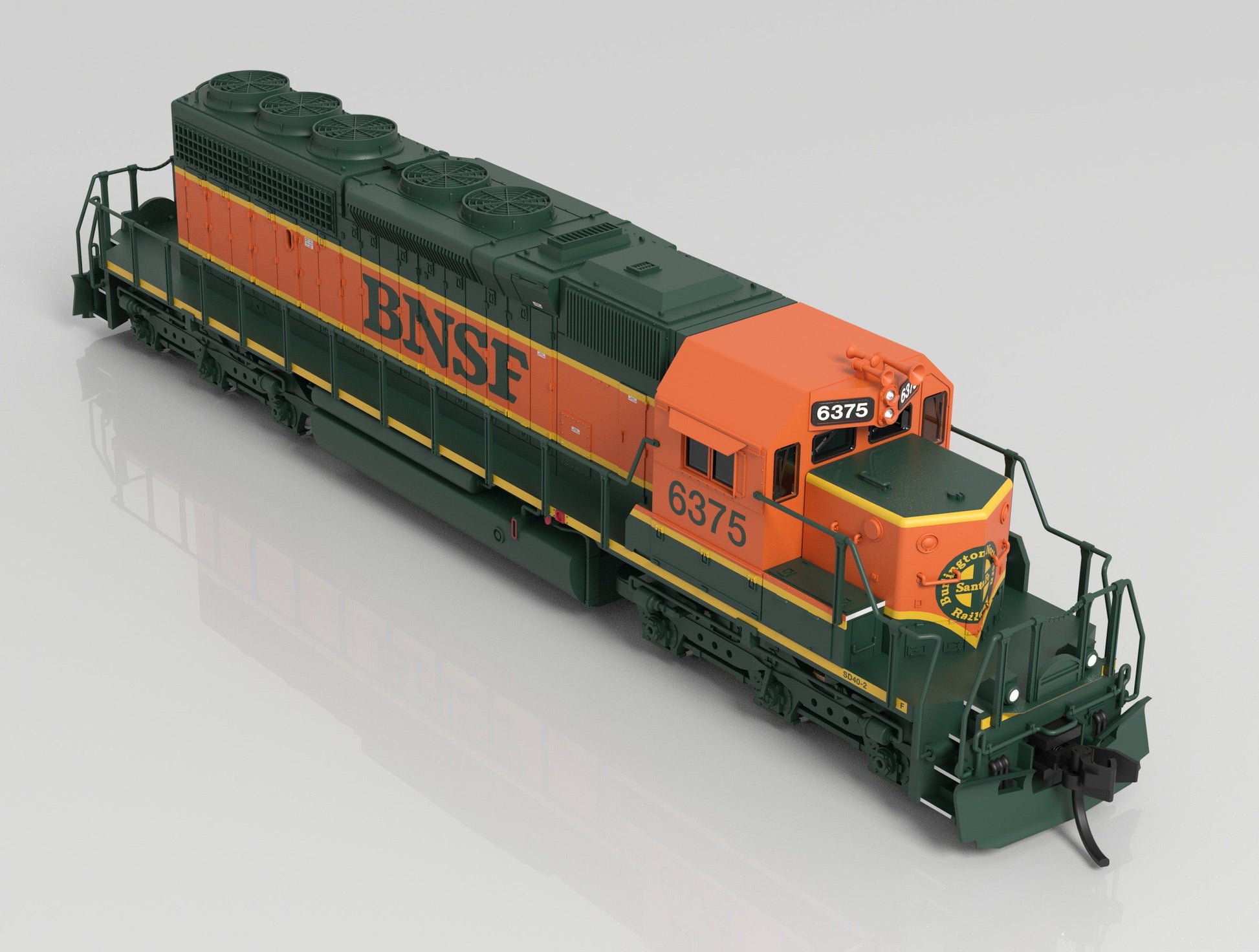 Broadway Limited 7954 N BNSF EMD SD40-2 Diesel Locomotive - Sound/DC/DCC #6375