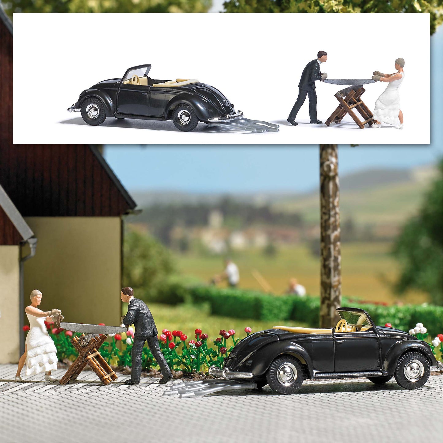 Busch 7980 HO Wedding Tradition Figure Set