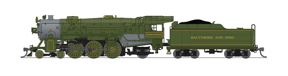 Broadway Limited 8062 N B&O Heavy Pacific 4-6-2 Steam Locomotive #5300