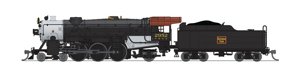 Broadway Limited 7986 N CBQ Heavy Pacific 4-6-2 Steam Locomotive Sound/DCC #2964