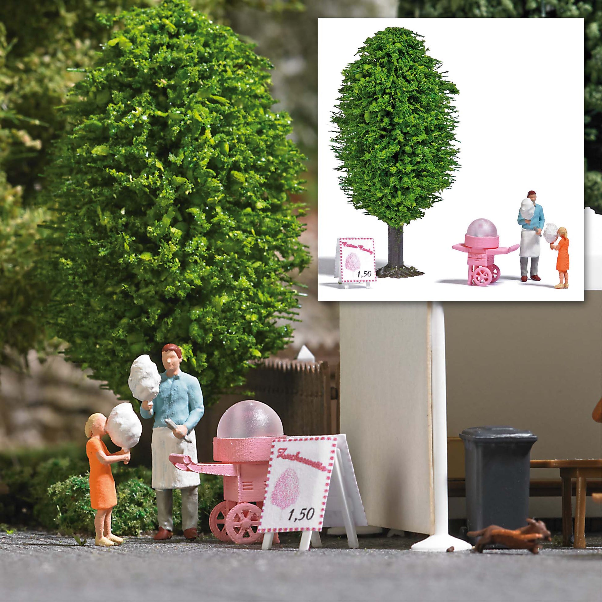 Busch 7996 HO Cotton Candy Dealer Action Set