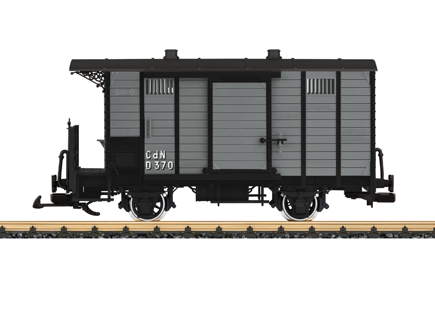 LGB 40078 G French Museum Railroad CdN D 370 Covered Boxcar