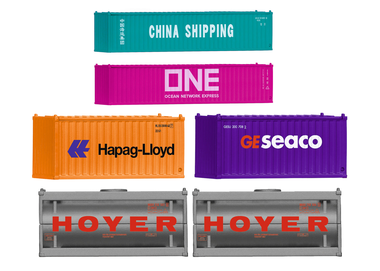 Marklin 72453 HO Start Up Container Set (Set of 6)