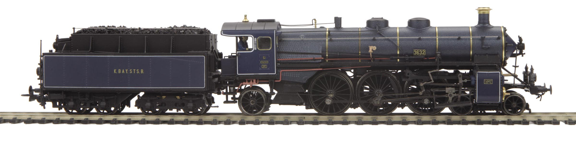 MTH 80-3215-5 HO KBayStsB S 3/6 Express Steam Loco with P-S 3E+ 3-Rail #3632
