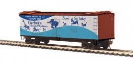 MTH 80-94014 HO Gerber Products R40-2 Wood Reefer #1008