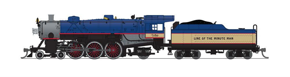 Broadway Limited 8070 N B&M Light Pacific 4-6-2 Steam Locomotive #3688