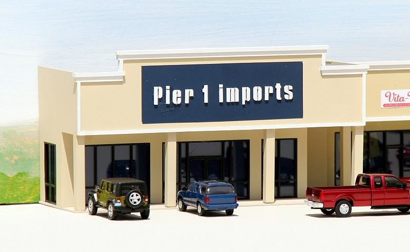 Custom Cuts by Summit USA ML-005 HO Pier 1 Imports Backdrop Building