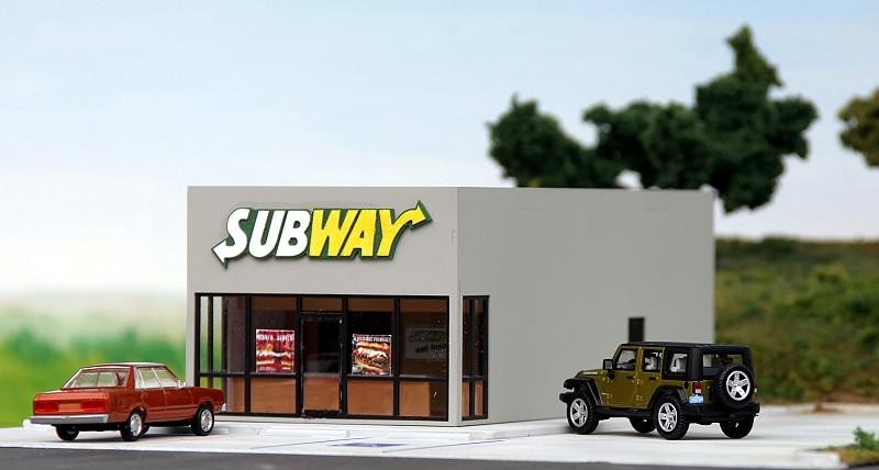 Custom Cuts by Summit USA SW-001 HO Subway Restaurant