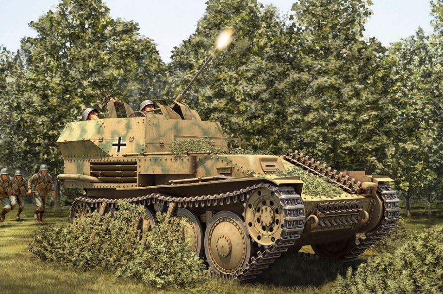Hobby Boss s 80140 1:35 2cm Flak 38 Pz. Kpfw. 38 (t) Military Tank Model Kit