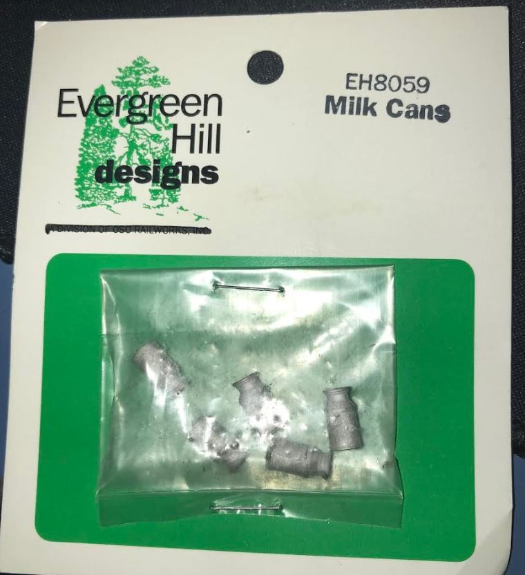 Evergreen Hill 8059 HO Milk Cans (Pack of 5)