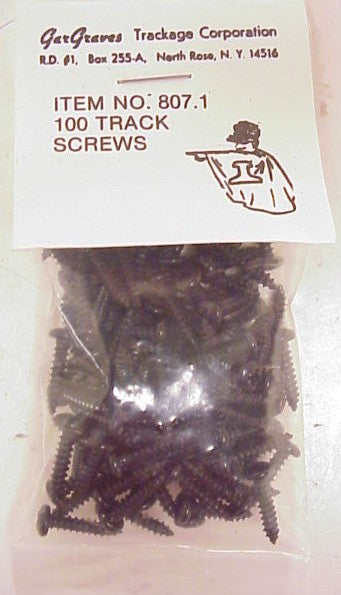 Gargraves 807-1 #4 X 1/2" Black Phillips Pan Head Track Screws (Pack of 100)