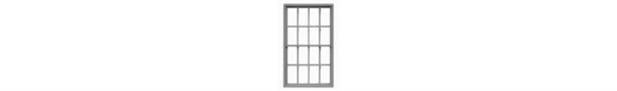 Tichy 8086 HO 38" x 68" 8/8 Double Hung Masonry Windows (Pack of 12)