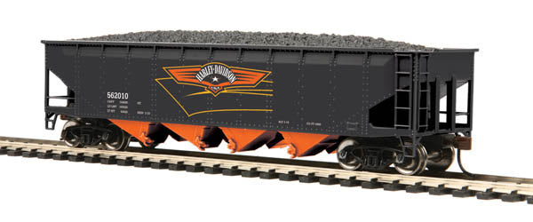 MTH 81-75005 Harley-Davidson HO Scale 70-Ton Quadruple Hopper Car