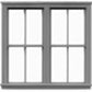 Tichy 8103 HO 64" x 62" 2/2 Double Unit Window (Pack of 6)