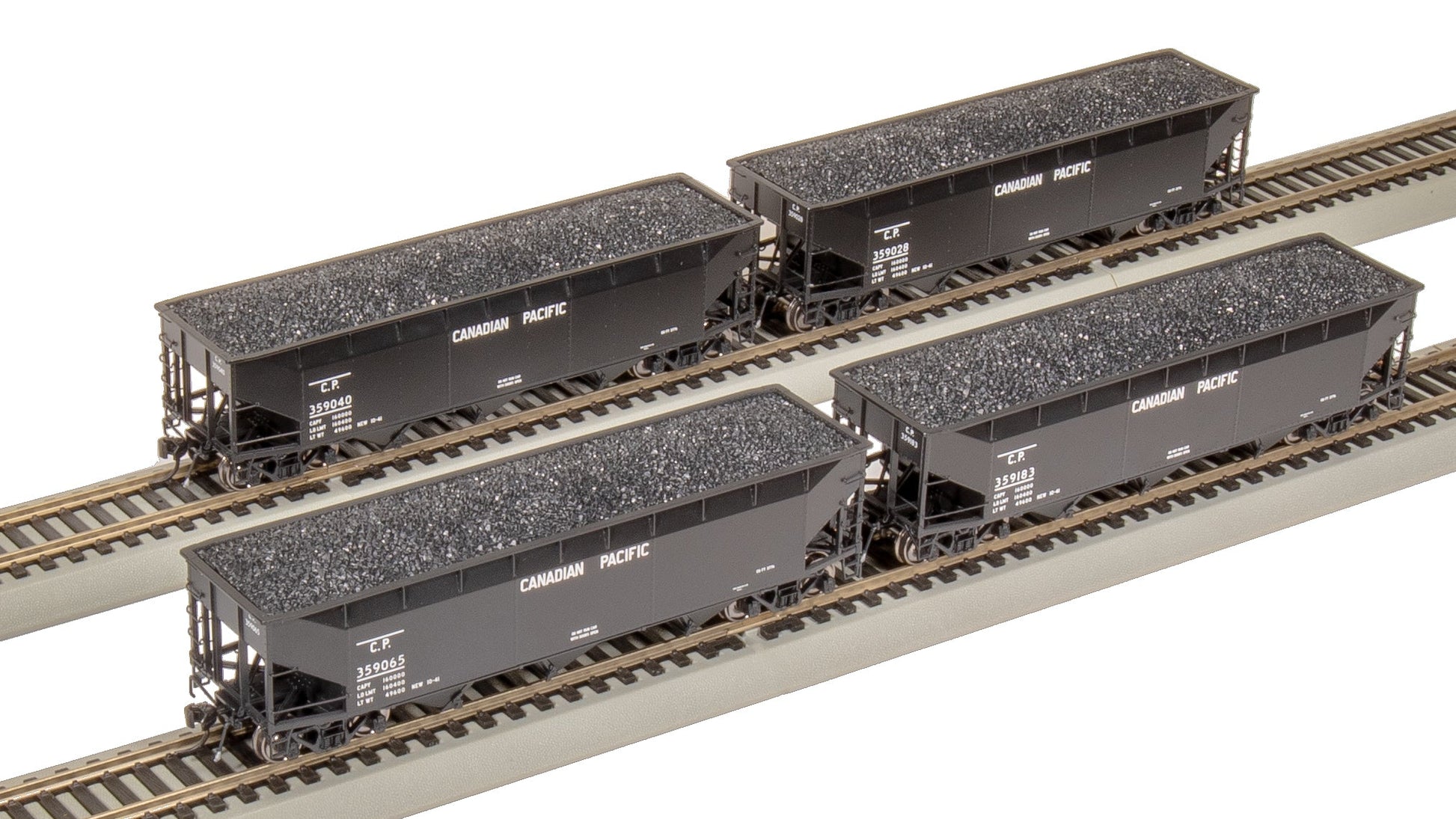 Broadway Limited 8109 HO Canadian Pacific AAR 70-Ton 3-Bay Hopper (Pack of 4)