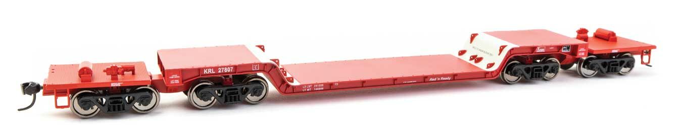 Walthers 910-50211 HO Kasgro Rail 81' 8-Axle Depressed Center Flatcar RTR #27807
