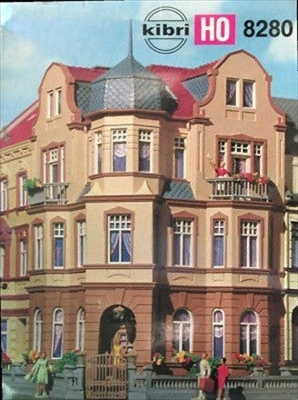 Kibri B-8280 HO Scale Corner Townhouse Building Kit