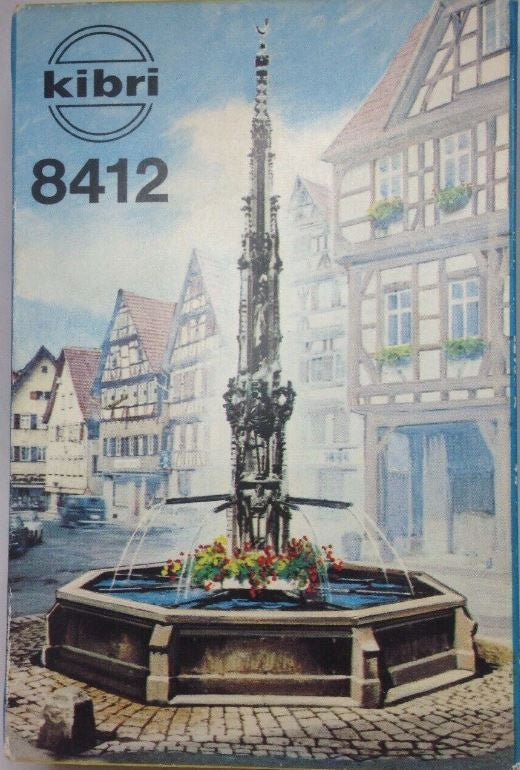 Kibri 8412 HO Scale Town Square Fountain Plastic Model Building Kit