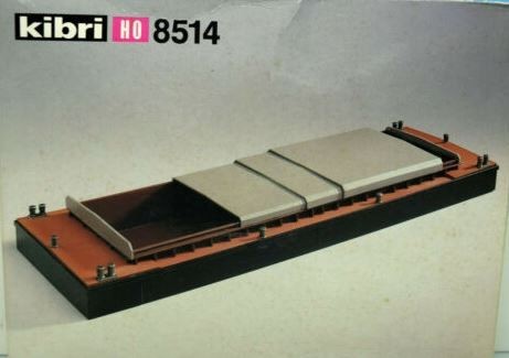 Kibri 8514 HO Barge W/Sliding Covers Transport Kit