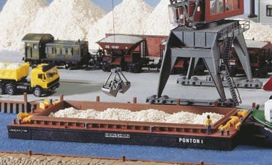 Kibri 8524 HO Bulk Loading Barge Building Kit