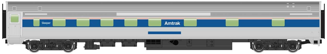 Walthers 910-30112 HO Amtrak 85' Budd 10-6 Sleeper Ready to Run