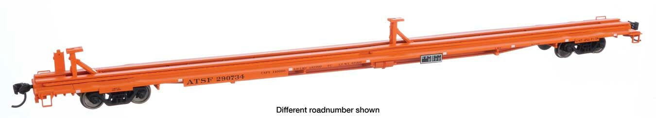 Walthers 910-5550 HO Santa Fe 85' General American G85 Flatcar RTR #290800