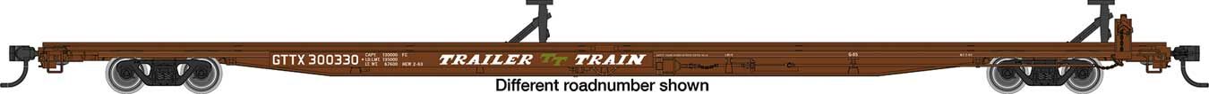 Walthers 910-5552 HO GTTX 85' General American G85 Flatcar Ready to Run #300353