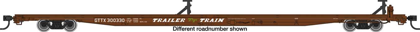 Walthers 910-5554 HO GTTX 85' General American G85 Flatcar Ready to Run #300395