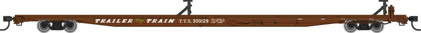 Walthers 910-5563 HO TTX 85' General American G85 Flatcar Ready to Run #300129