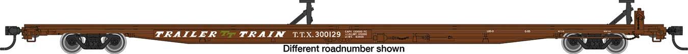 Walthers 910-5564 HO TTX 85' General American G85 Flatcar Ready to Run #300168