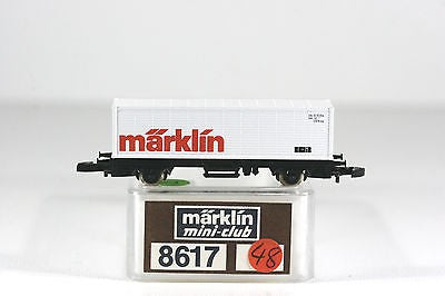 Marklin 8617 Z Mini Club "Marklin" Container Car LN/Box