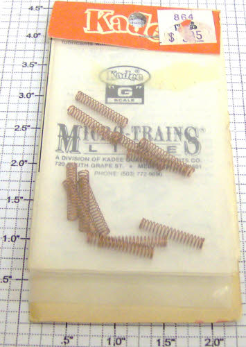 Kadee 864 G Truck Centering Springs For LGB 2-Axle Cars