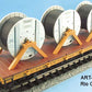 Aristo-Craft 86401 D&RGW Flatcar w/ Cable Reel Load