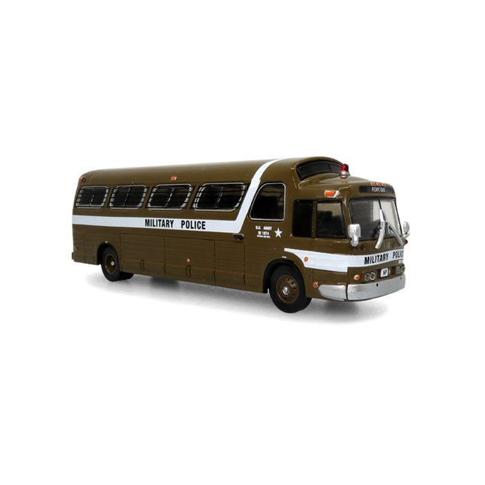 Iconic Replicas 87-0289 HO Military Police Fort Dix 1966 GM PD4107 Buffalo Coach