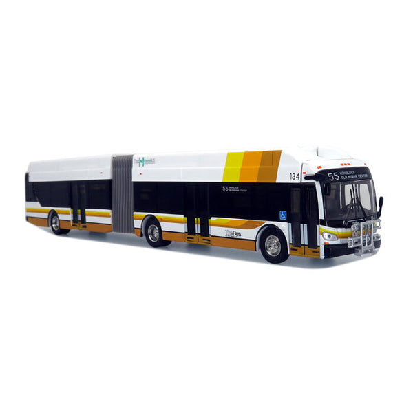 Iconic Replicas 87-0305 HO Honolulu XDE60 Articulated Transit Bus
