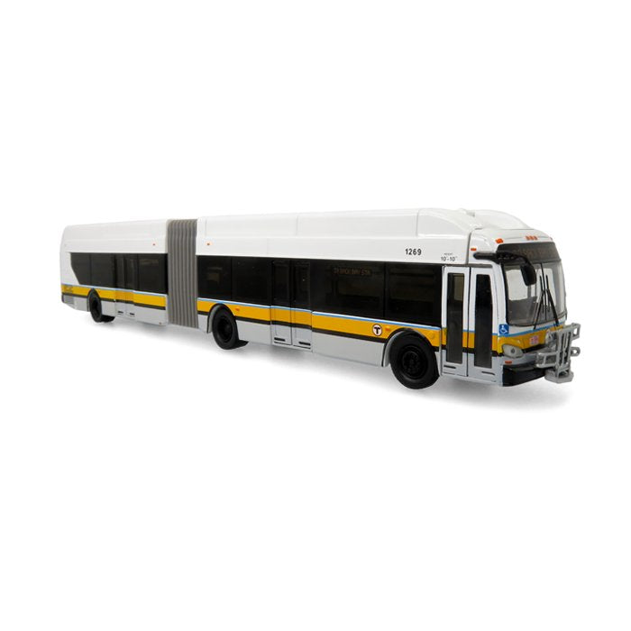 Iconic Replicas 87-0334 HO MBTA Boston NFI Xcelsior XN60 Articulated Transit Bus