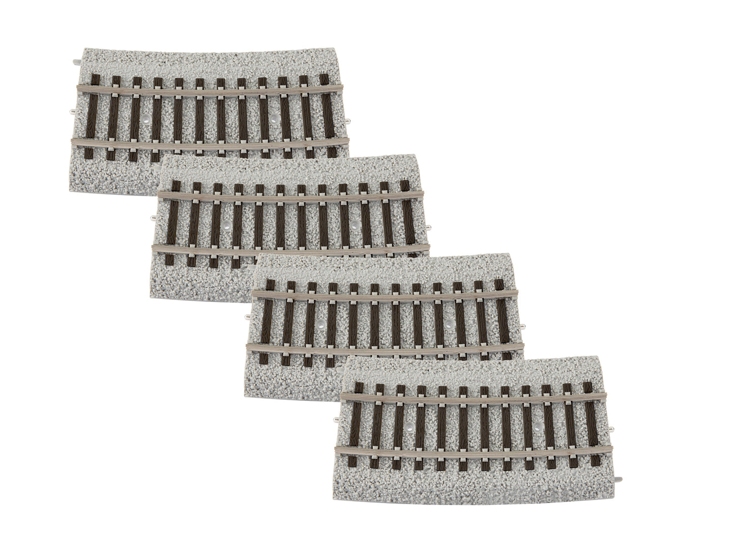 Lionel 8768074 HO 20" Radius 1/3 Curve MagneLock Track (Pack of 4)