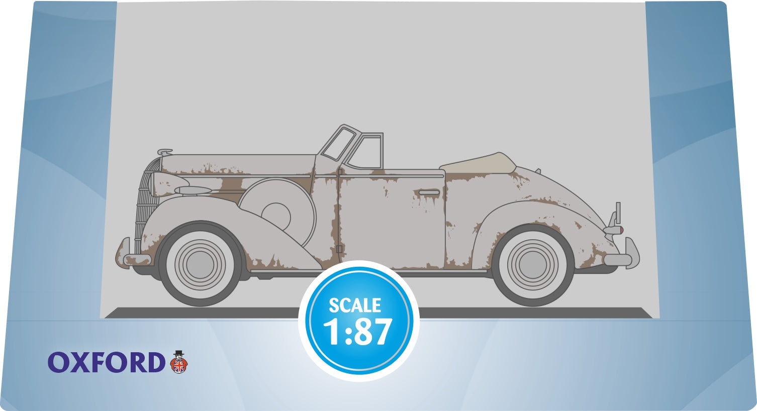 Oxford Diecast 87BS36006 HO 1:87 1936 Buick Special Convertible Diecast Model