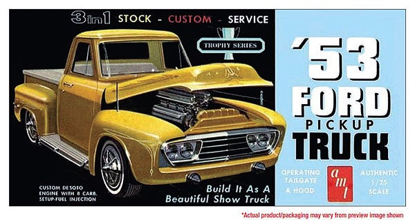 AMT 882/12 1:25 1953 Ford Pickup Plastic Model Kit