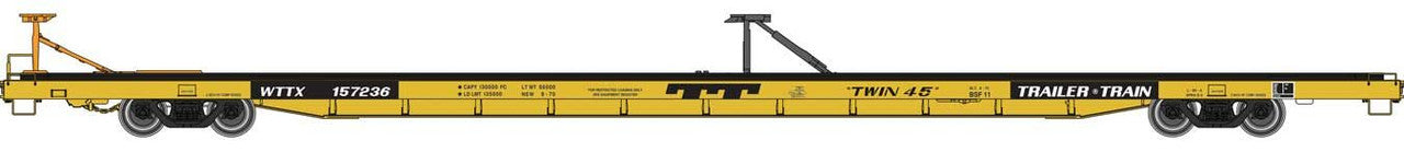 Walthers 920-104228 HO TTX WTTX RTR 89' Bethlehem Flush-Deck Flatcar #157939