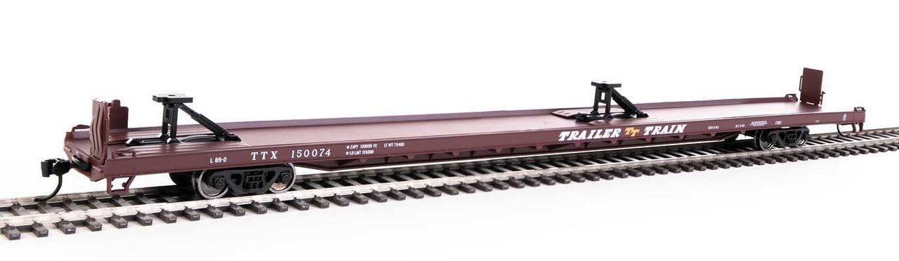 Walthers 910-5713 HO Trailer-Train TTX 89'' Channel Side Flatcar #150110