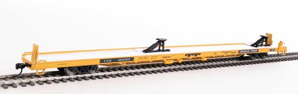 Walthers 910-5715 HO Trailer-Train TTX 89' Channel Side Flatcar #150155