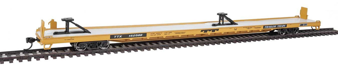 Walthers 910-5718 HO Trailer-Train TTX 89' Channel Side Flatcar #152588
